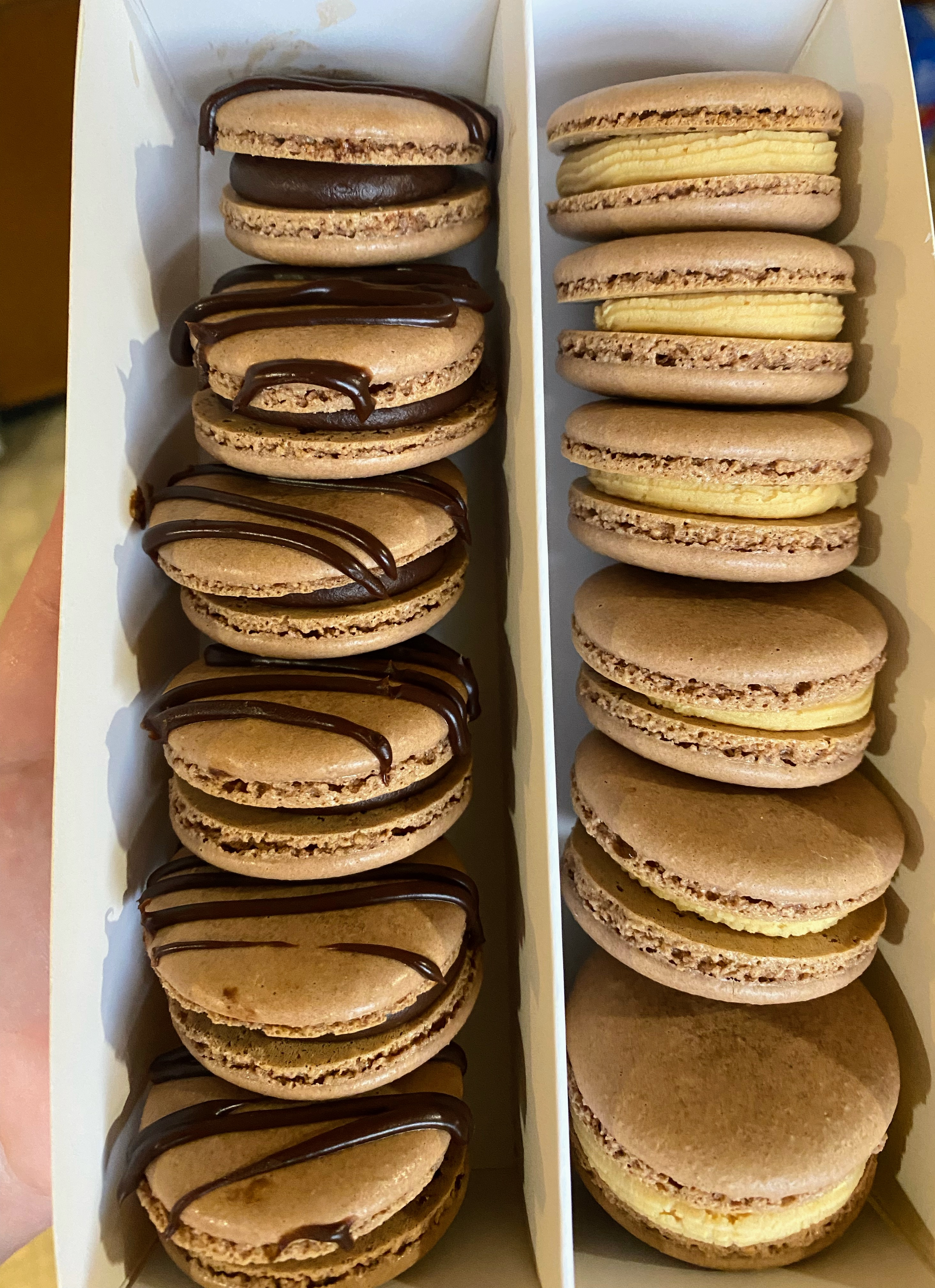 Chocolate peanut butter macaroons